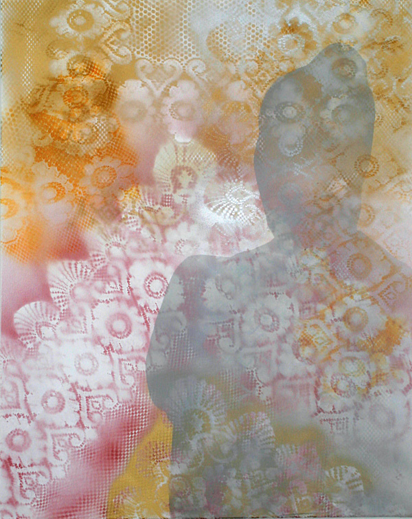 Schatten einer Faru, Acryllack auf Leinwand, 80 x 100 cm